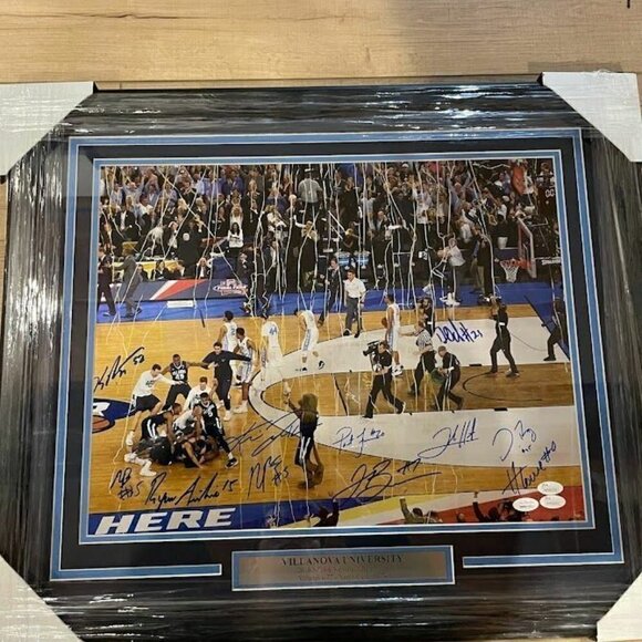 2016 Villanova team signed autographed championship 16x20 framed photo JSA - Picture 1 of 5